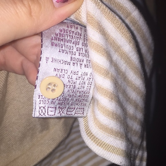 Tan & White Point Zero Limited Edition Cardigan Size XL - Picture 7 of 8